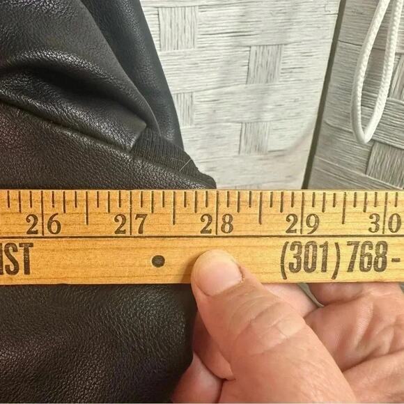 Lane Bryant Women’s moto faux leather jacket black bikercor streetwear plus size - Picture 10 of 11